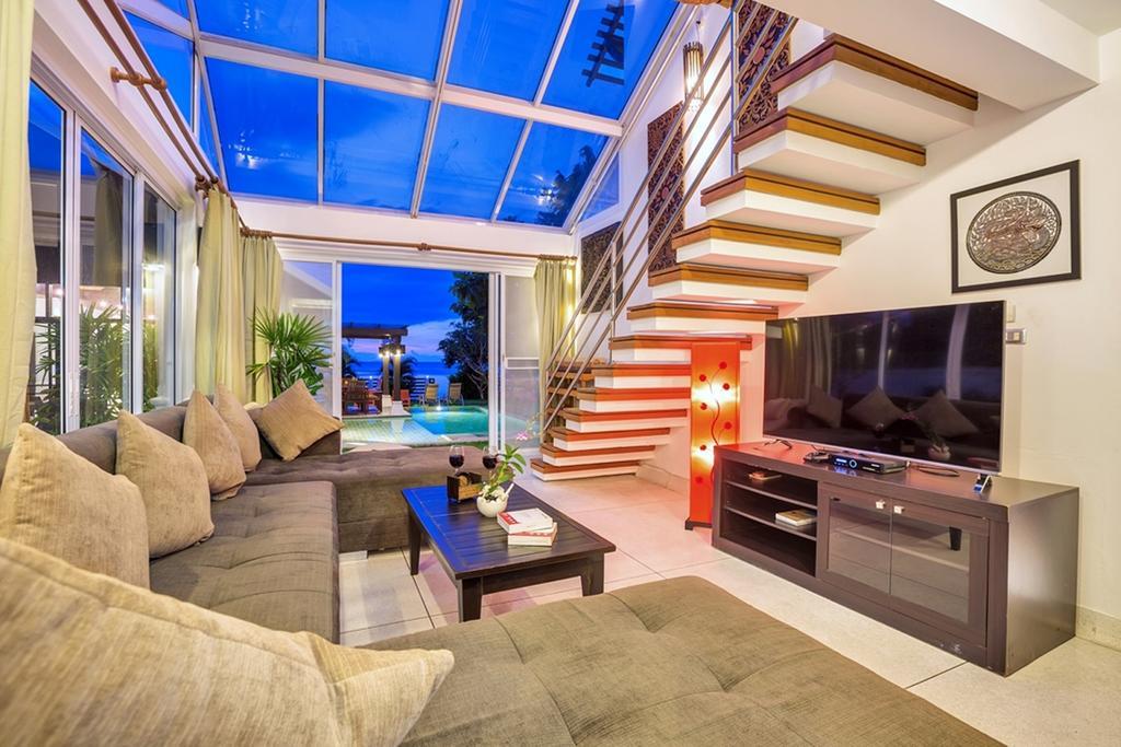 Emerald Sands - Beach Front 4 Bed Pool Villa Самуи Номер фото